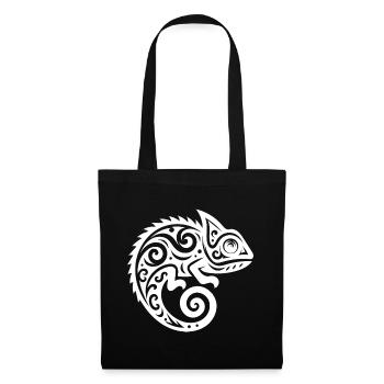 Cute Chameleon Tattoo Disguise - Tote Bag - black - Front