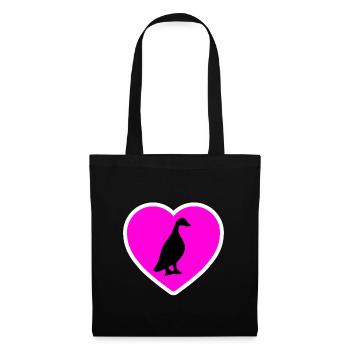 Canard - Sac en tissu - noir - Devant
