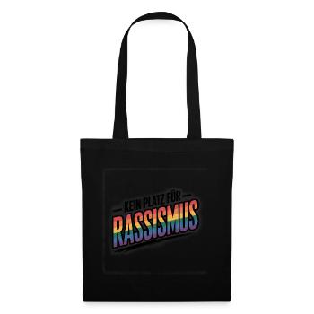 Pas de place pour le racisme - Logo Cool Pride - Sac en tissu - noir - Devant