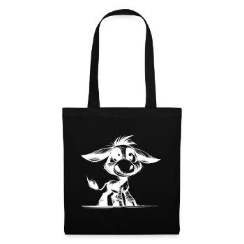 Cute Kids Donkey Funny Pencil Drawing - Tote Bag - black - Front