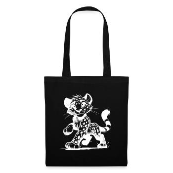 Cute leopard most beautiful predator of the savannah - Tote Bag - black - Front