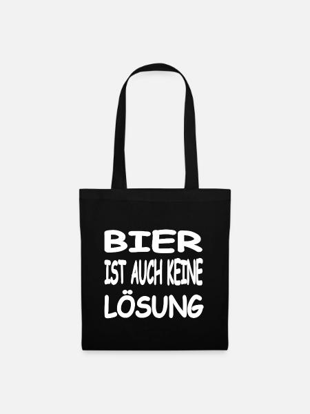 Bier - Stoffbeutel - Schwarz