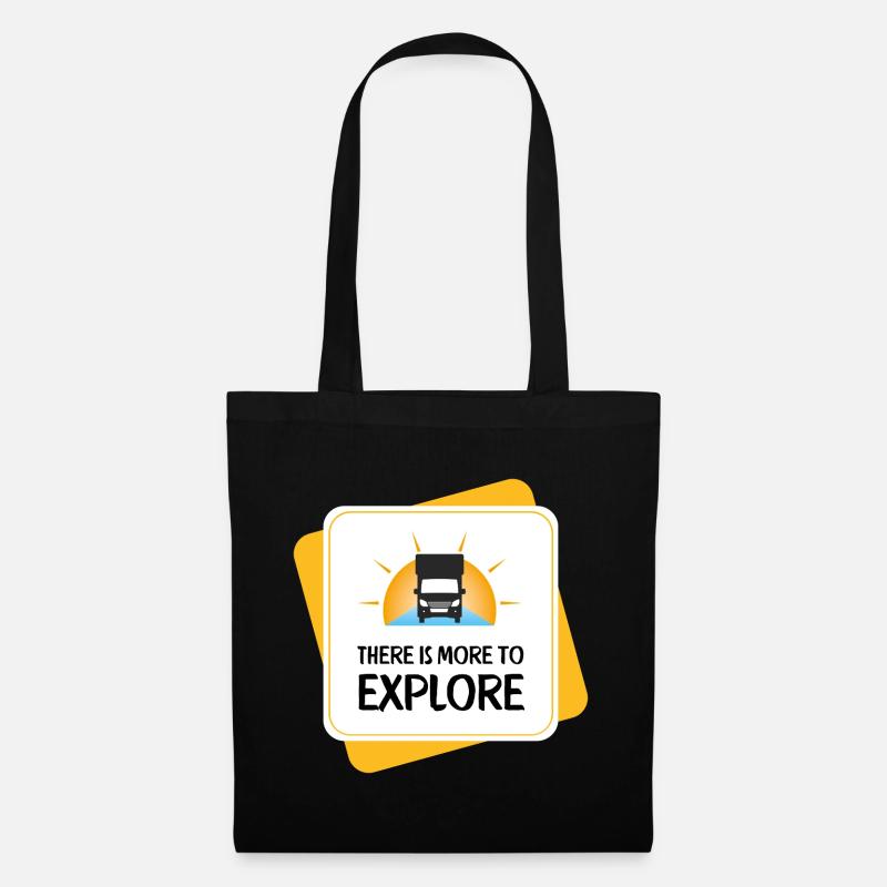 There Is More to Explore – Camper - Stoffbeutel - Schwarz