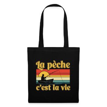 fishing is life,Humor,fisherman gift - Tote Bag - black - Front