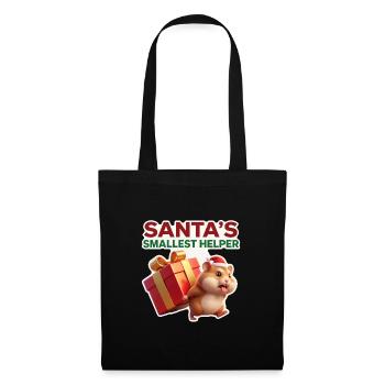 Santa's Smallest Helper Hamster - Tote Bag - black - Front