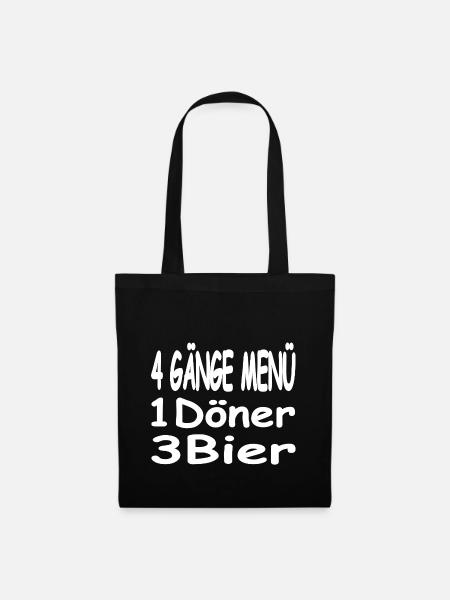 Bier - Stoffbeutel - Schwarz
