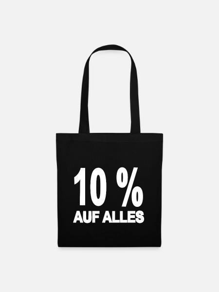 Rabatt - Stoffbeutel - Schwarz