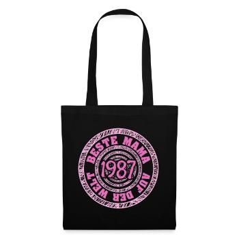 1987 - Stoffbeutel - Schwarz - Vorne