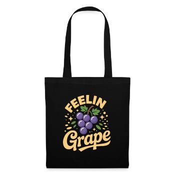 Feelin Grape - Sac en tissu - noir - Devant