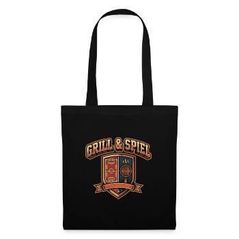 Grill_-_Spiel_Vintage_Graphic_Grill & Spiel Hoodie - Stoffbeutel - Schwarz - Vorne