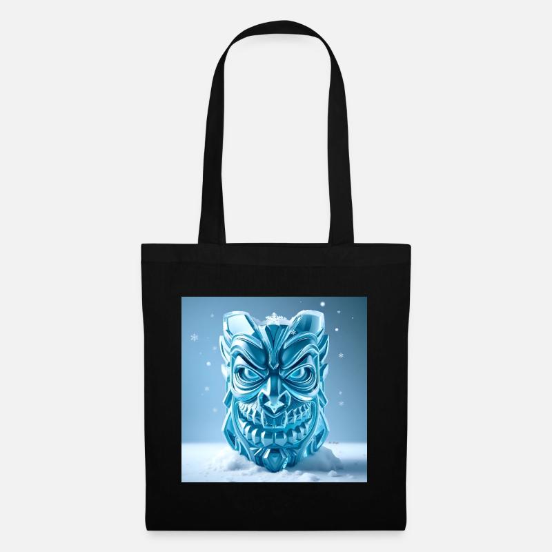 Masque Tiki de Glace - Sac en tissu - noir