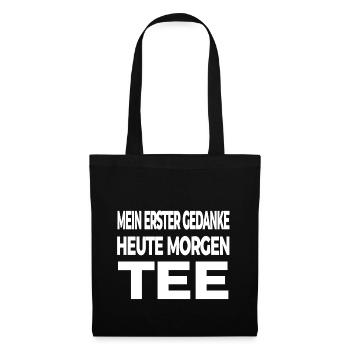 Tee - Stoffbeutel - Schwarz - Vorne