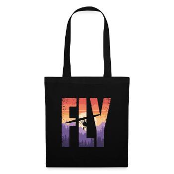 Flight into the sunset - Tote Bag - black - Front