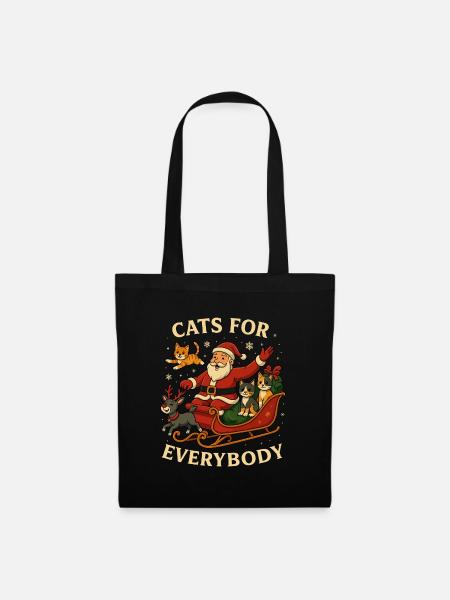 Cats For Everybody - Stoffbeutel - Schwarz
