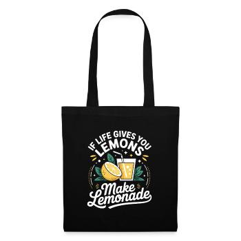 Si la vie te donne des citrons, fais de la limonade - Sac en tissu - noir - Devant