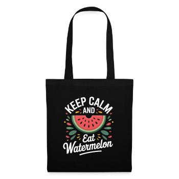 Keep Calm And Eat Watermelon - Tote Bag - black - Front