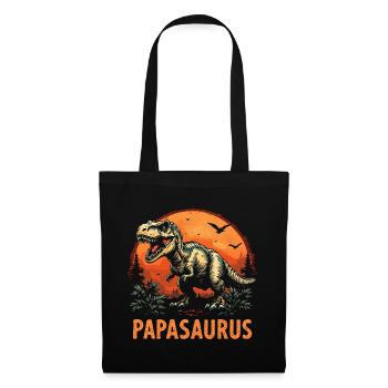 Papasaurus : Meilleur Papa Fort Cadeau - Sac en tissu - noir - Devant