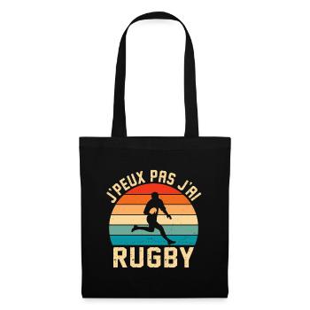 I can't I have rugby gift rugby - Tote Bag - black - Front