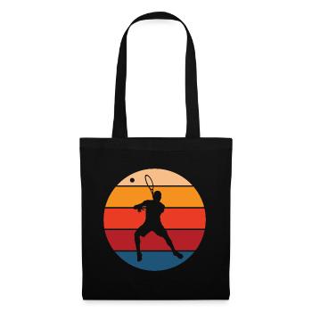 tennis - Sac en tissu - noir - Devant