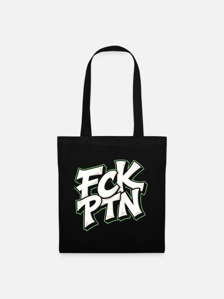 FCK PTN Anti Putin Statement - Stoffbeutel - Schwarz