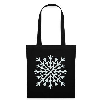 Frosted Snowflake Radiance - Tote Bag - black - Front