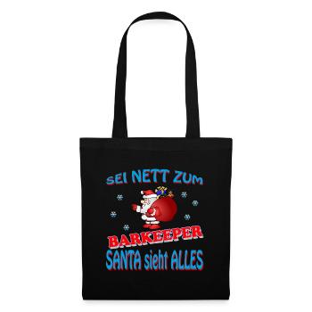SANTA BARTENDER - Tote Bag - black - Front