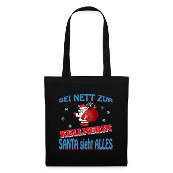 SERVEUSE DU PÈRE NOËL - Sac en tissu - noir - Devant