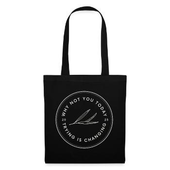 AMÉLIORE TA VIE - Sac en tissu - noir - Devant