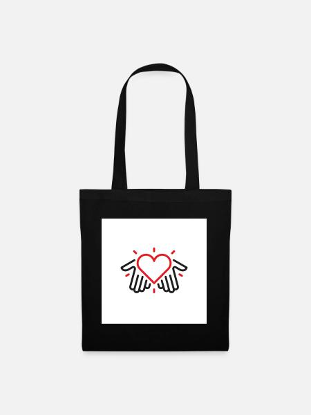 Hands of love - Tote Bag - black