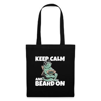 Cool bearded dragon - Tote Bag - black - Front