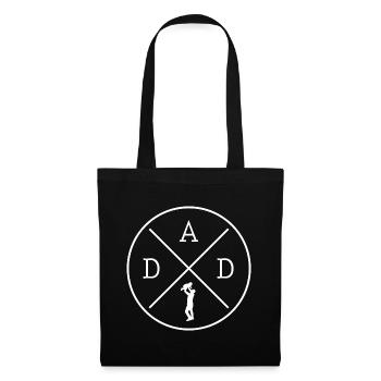 Cadeau de fête des pères Papa, Fils, Père Enfant Naissance - Sac en tissu - noir - Devant