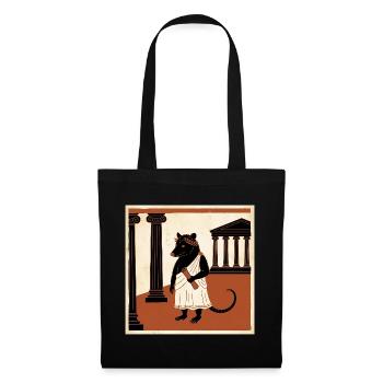 Roman Rat in Toga In Antiquity - Tote Bag - black - Front