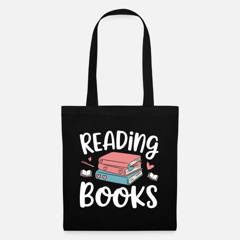 Reading Books - Tote Bag - black