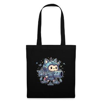 Weltraum Cutie Warrior - Stoffbeutel - Schwarz - Vorne