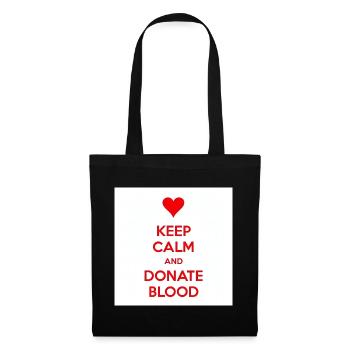 Calm Heart spenden Sie Blut - Stoffbeutel - Schwarz - Vorne