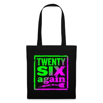 Maillot ou coupe de fléchettes 26 points manqué - Sac en tissu - noir - Devant
