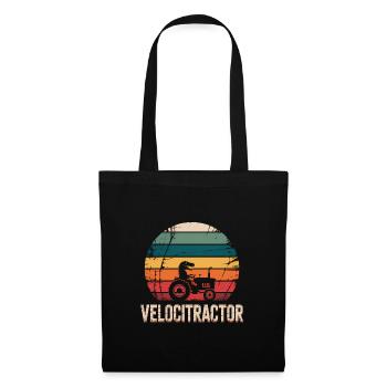 Velocitractor - Lustiges T-Shirt - Stoffbeutel - Schwarz - Vorne