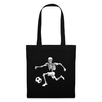 Funny Skeleton Soccer Soccer Player - Tote Bag - black - Front