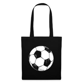 Fussball Fußball Fußballer - Stoffbeutel - Schwarz - Vorne