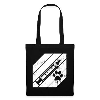 Seringue vétérinaire - Sac en tissu - noir - Devant