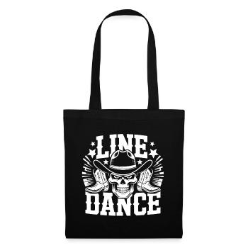 Line Dance Skull Western - Tote Bag - black - Front