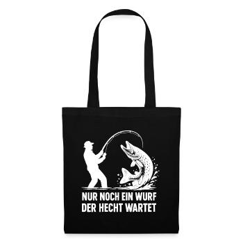 Pike Waiting A Cast Fishing Angler Gift - Tote Bag - black - Front