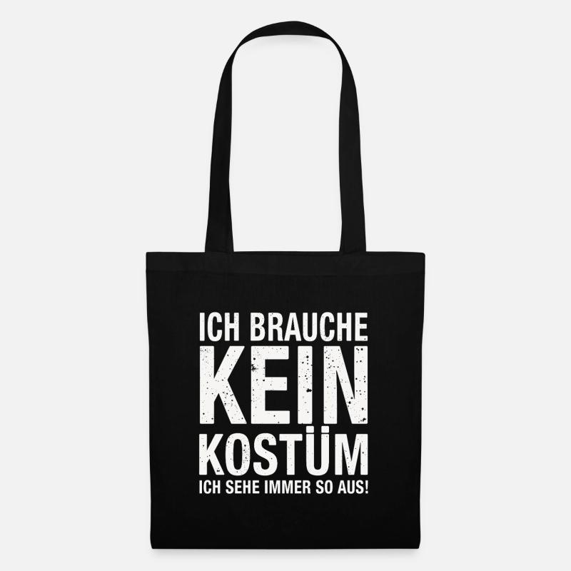 Karneval Fasching Fasnet Kostüm - Stoffbeutel - Schwarz