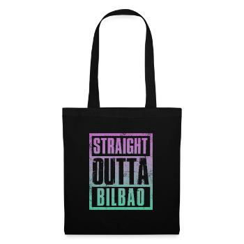Straight outta Bilbao - Tote Bag - black - Front