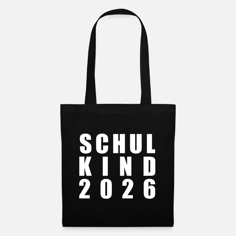 Schulkind 2026 - Stoffbeutel - Schwarz