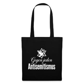 Contre tout antisémitisme - Sac en tissu - noir - Devant