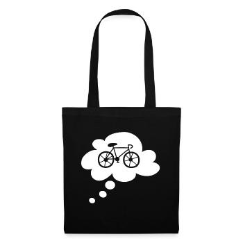 Road Bike Cloud Bike Sport Tour Hobby Bike Fan - Tote Bag - black - Front