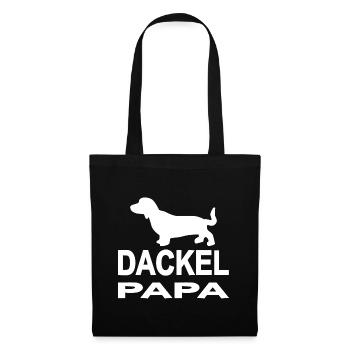 Dackel - Stoffbeutel - Schwarz - Vorne