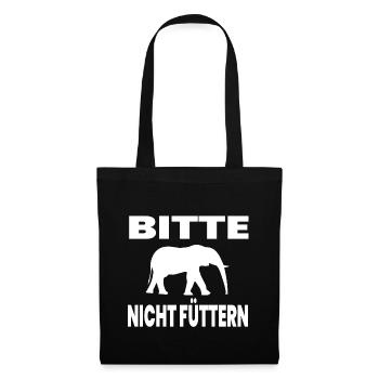 Elephant - Tote Bag - black - Front
