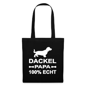 Dackel - Stoffbeutel - Schwarz - Vorne